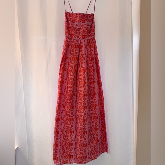 Red Dress Boutique Pink and Orange Maxi Dress - Picture 4 of 7